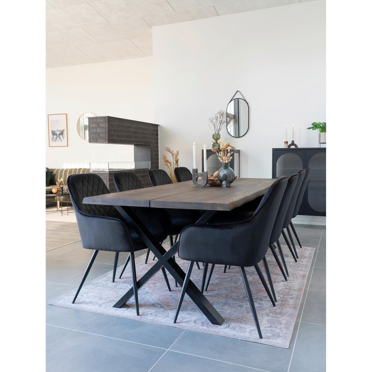 Wandspiegel Trapani Mirror Schwarz ca. 35x60cm - Klar/Schwarz, Design, Metall (35/60/2cm)