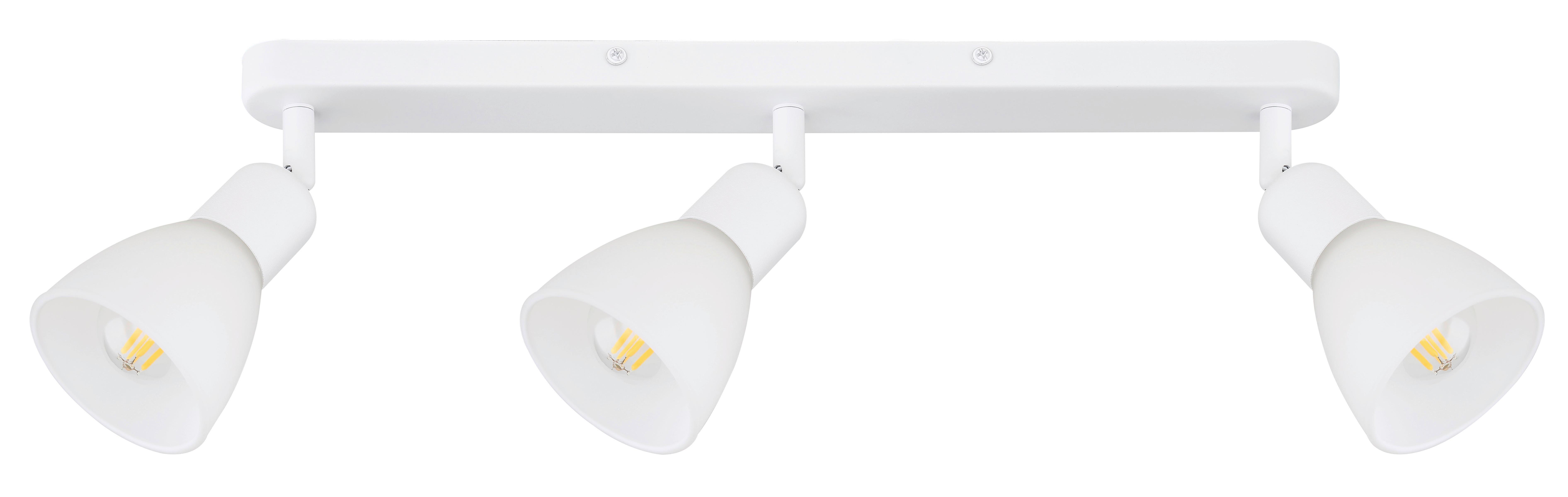 Strahler Lp-877/3w Malta - Weiss, Konventionell, Glas (17/45/8cm)