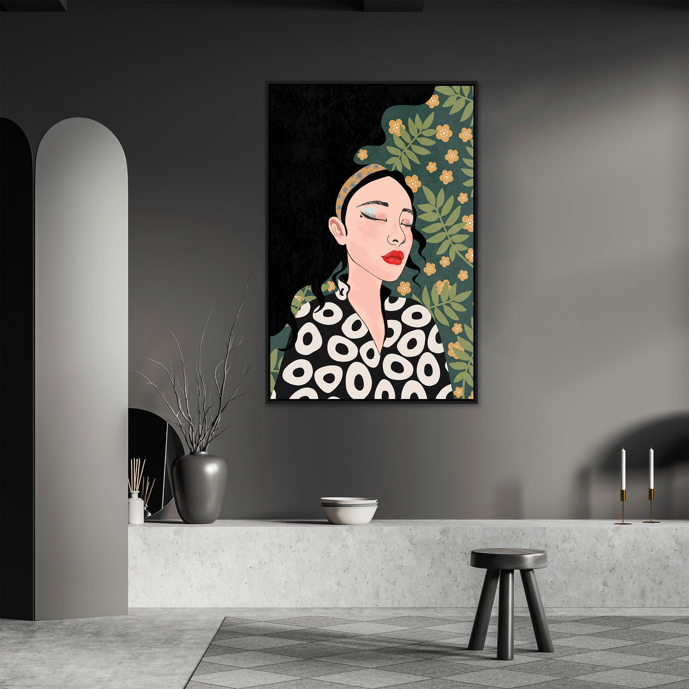 Keilrahmenbild Denise ca. 60x90cm - Beige/Schwarz, Modern, Holzwerkstoff/Kunststoff (60/90cm) - Mömax