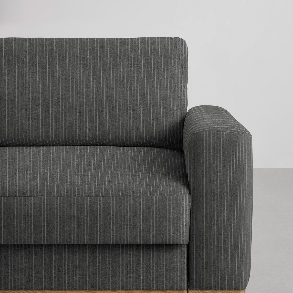 Wohnlandschaft Romeo Graphitfarben - Graphitfarben/Schwarz, KONVENTIONELL, Textil/Metall (167/87/234cm) - Zandiara