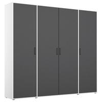 DULAP  USI ROTATIVE VOYAGER - alb/gri, Modern, material pe bază de lemn (187/194/53cm) - Modern Living