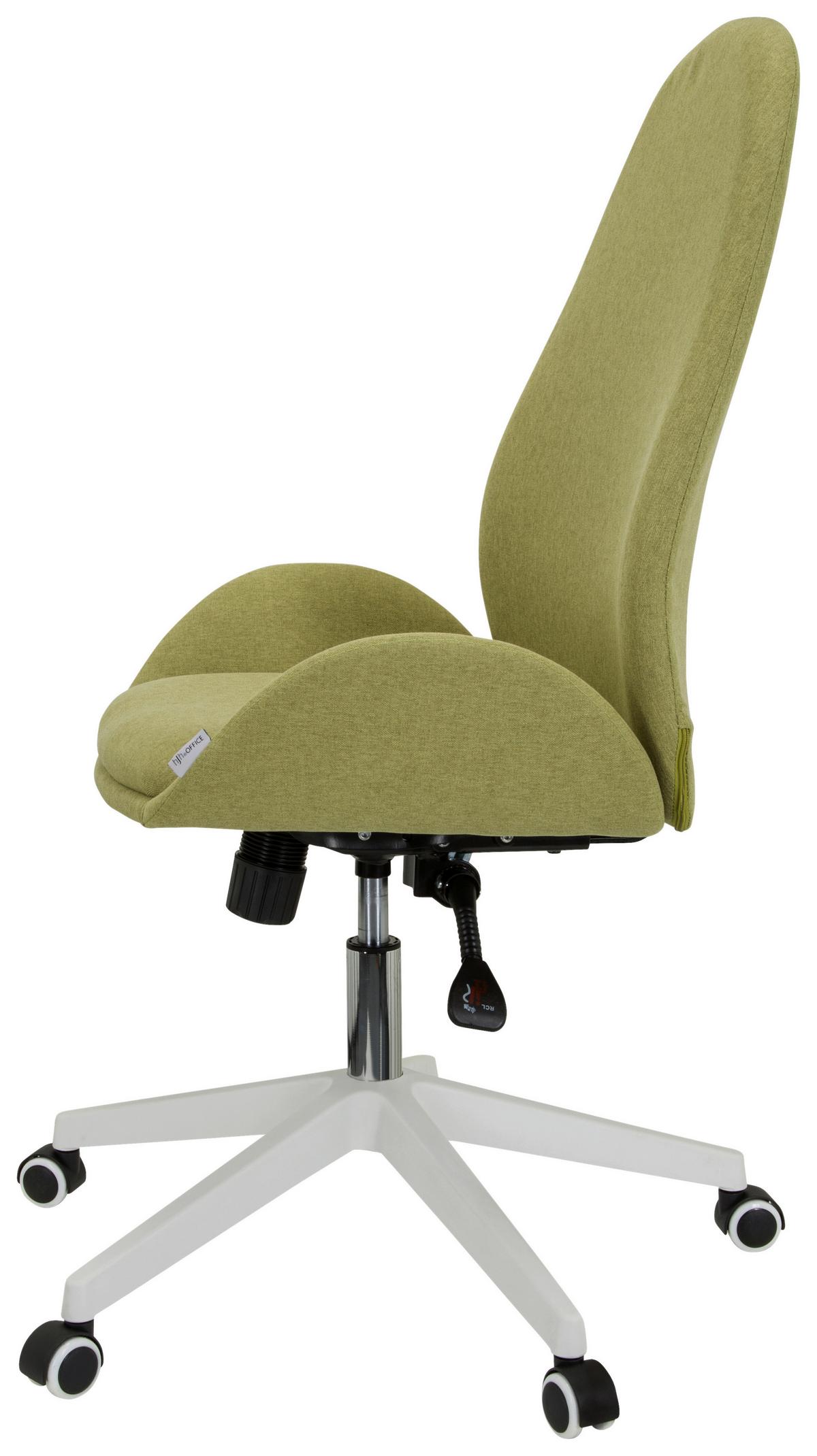 Vrtljivi Stol Avea I, Zelena - zelena/bela, Basics, umetna masa/tekstil (56/104/58cm) - MID.YOU