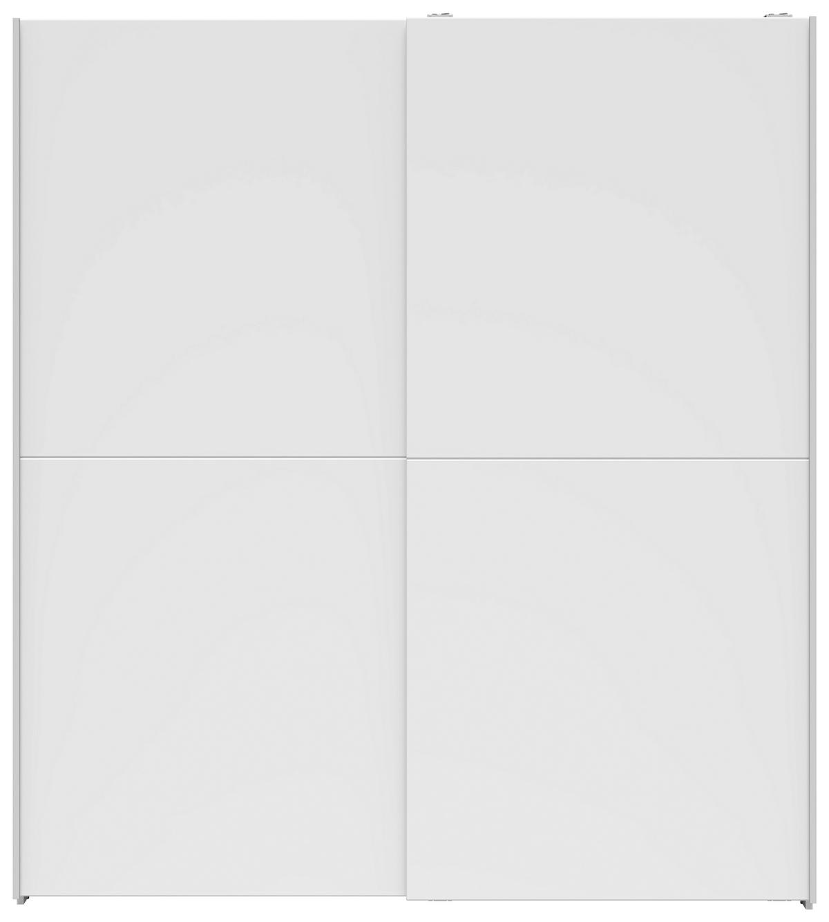 Ormar S Kliznim Vratima Ordena - bijela/srebrne boje, Moderno, drvni materijal/metal (170/190/59cm) - Modern Living