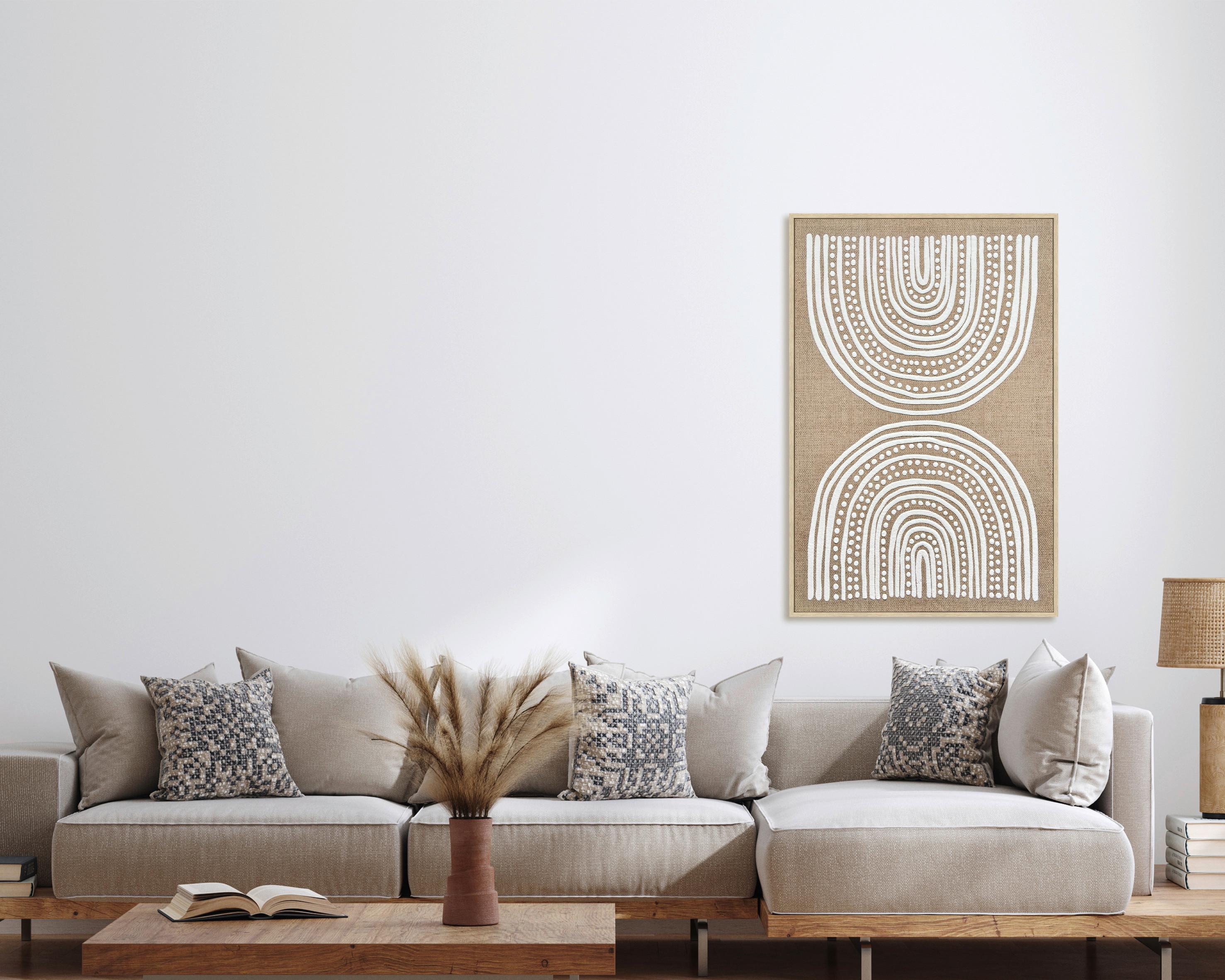 Keilrahmenbild Lotta Grün/Natur/Gold ca. 60x90cm - Goldfarben/Naturfarben, MODERN, Holzwerkstoff/Kunststoff (60/90cm) - Mömax
