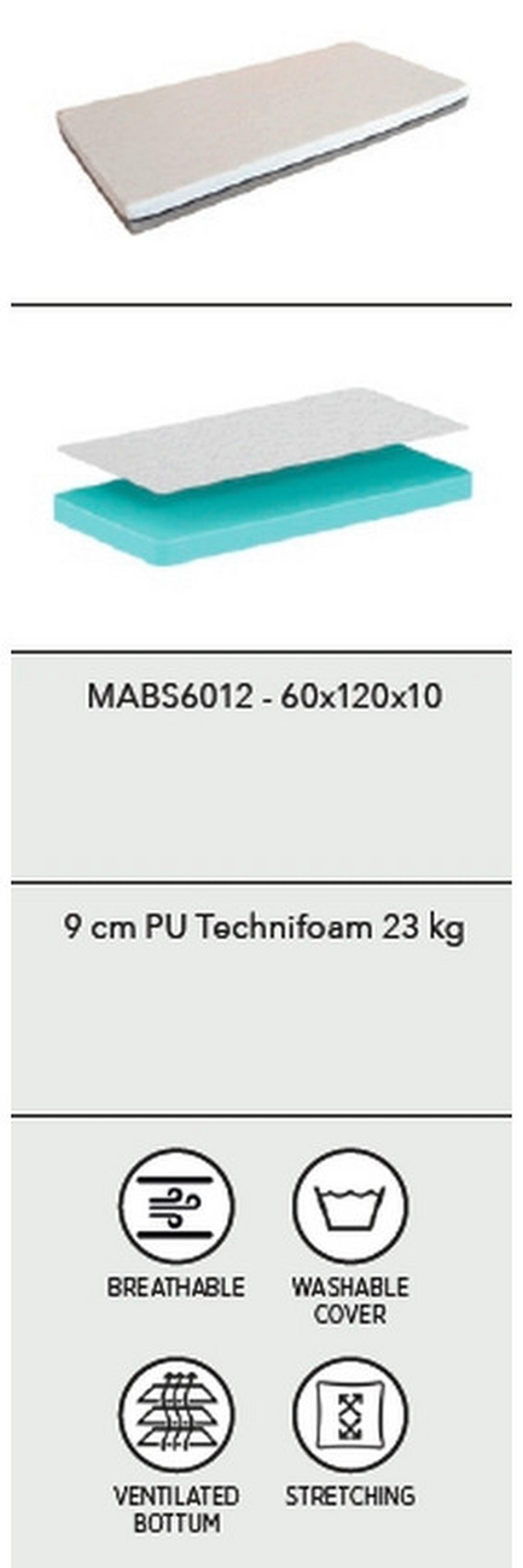 Kindermatratze Junior Soft ca. 60x120 cm - Beige, Basics, Textil (60/120cm) - Vipack