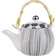 Teekanne Shiva aus Porzellan - Schwarz/Weiß, LIFESTYLE, Keramik (18/11cm) - MÖMAX modern living