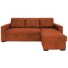 Kutna Garnitura Turin - crna/terakota, Design, drvni materijal/drvo (239/87/160cm) - Modern Living