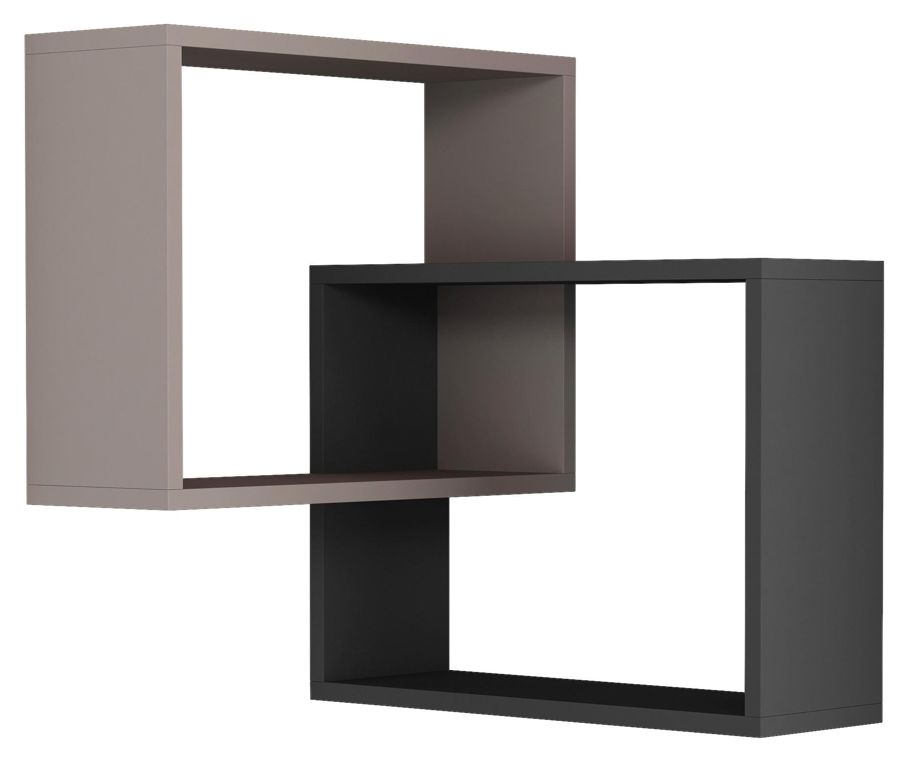 Eckregal RING Beige ca. 60x68x20 cm - Beige, Design, Holzwerkstoff (60/68/20cm) - Livetastic