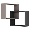 Eckregal RING Beige ca. 60x68x20 cm - Beige, Design, Holzwerkstoff (60/68/20cm) - Livetastic