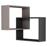 Eckregal RING Beige ca. 60x68x20 cm - Beige, Design, Holzwerkstoff (60/68/20cm) - Livetastic