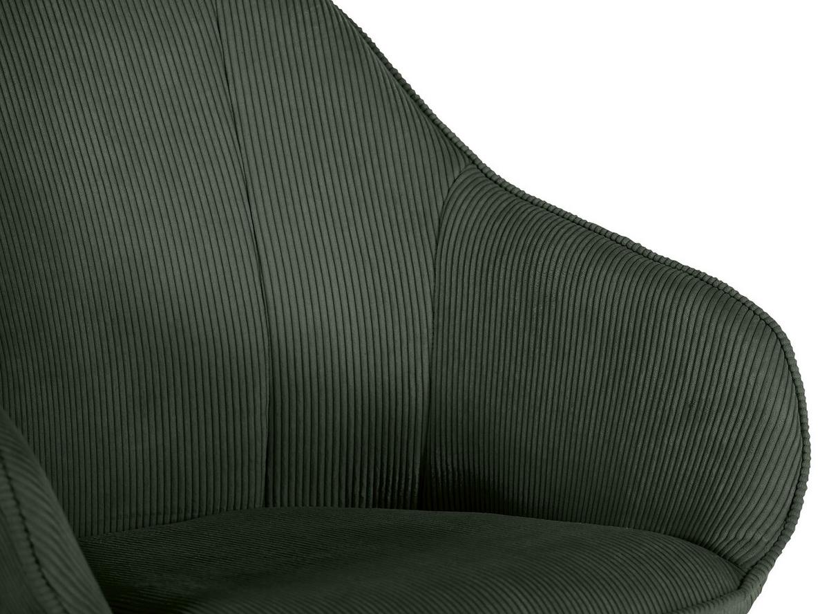 KRZESŁO Z PODŁOKIETNIKAMI CHILL    -HOM IN- - kolor naturalny/oliwkowa zieleń, Lifestyle, tkanina/drewno (60/83/65cm) - Hom`in