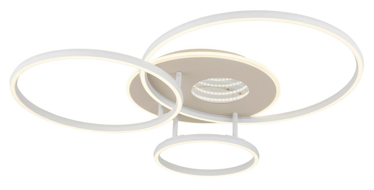 LAMPA SUFITOWA LED 48466B-40 INVERTINA - biały/kolor piaskowy, Design, tworzywo sztuczne/metal (80,7/70/13cm) - Globo