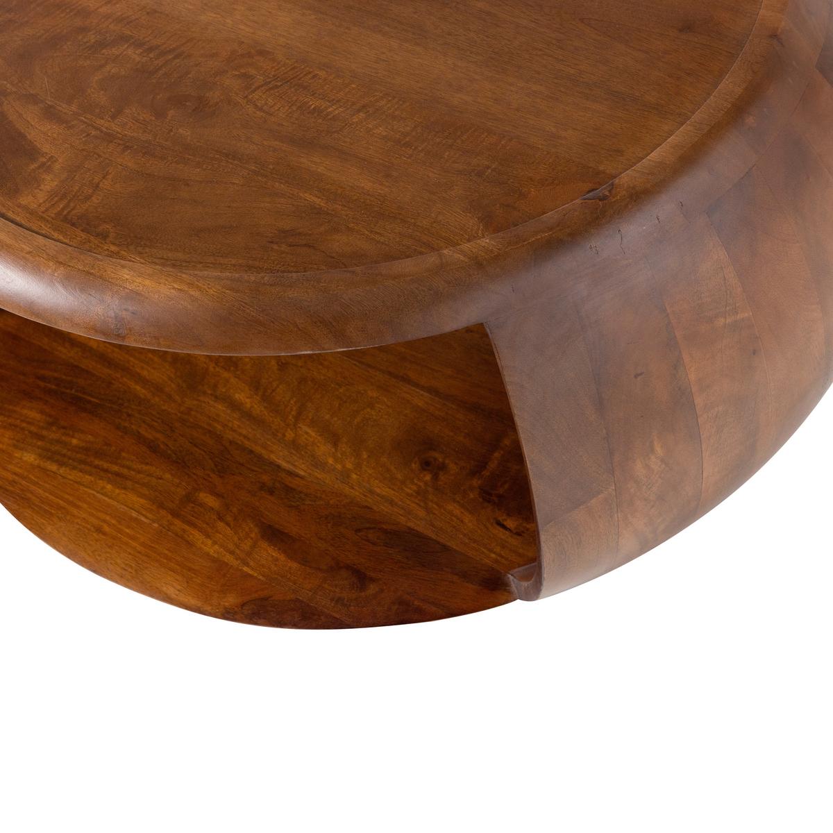 Couchtisch Cole Mangoholz - Braun, Design, Holz (72/72/36cm) - Livetastic
