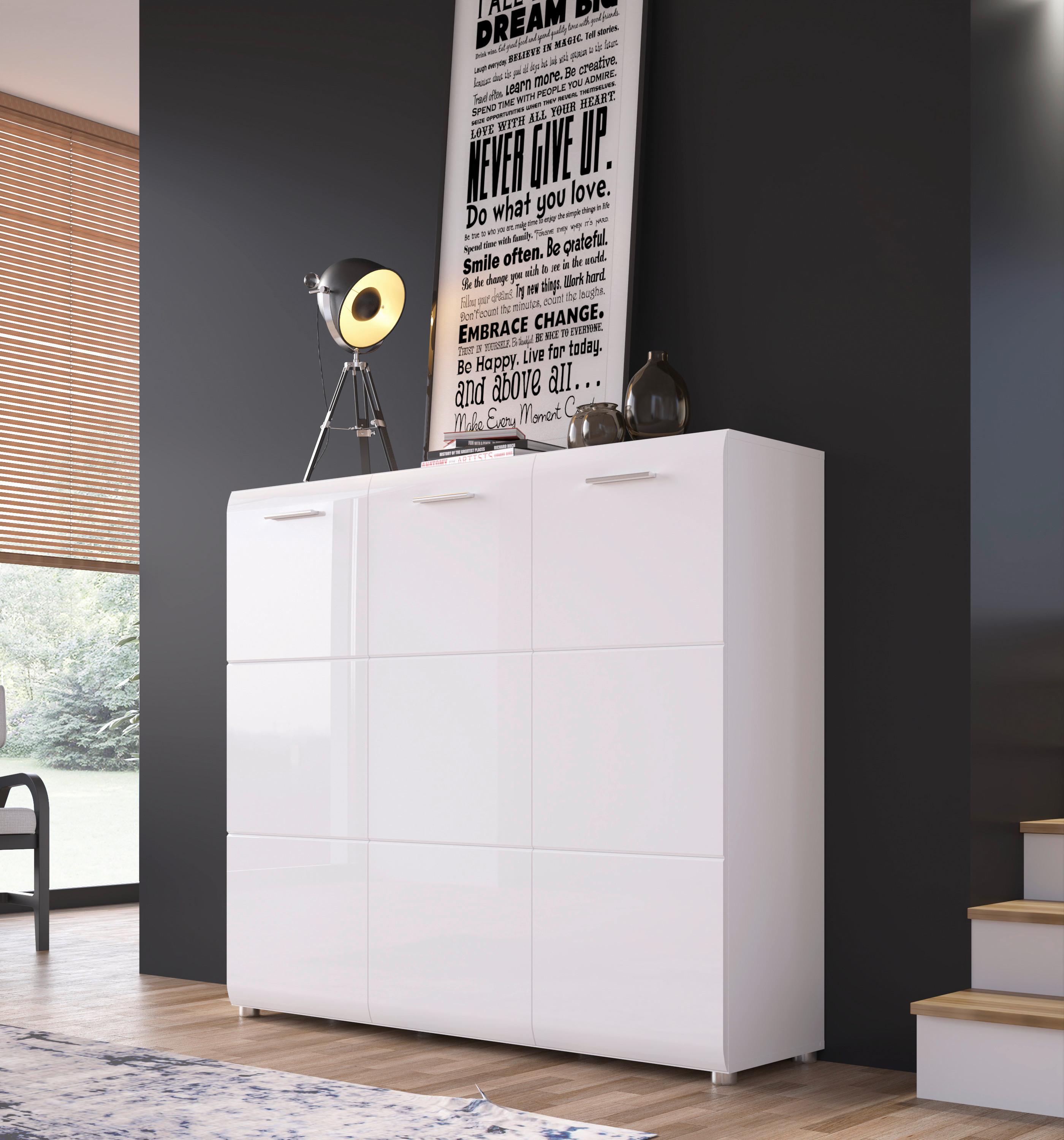 Ormarić Za Cipele Merano - Moderno, drvni materijal/plastika (134,8/120/36cm) - Modern Living