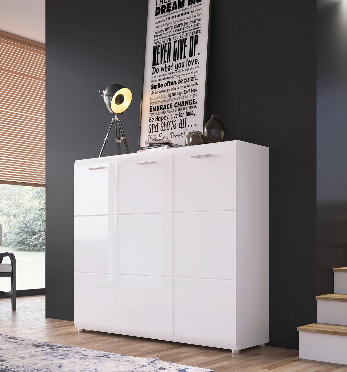 Ormarić Za Cipele Merano - Moderno, drvni materijal/plastika (134,8/120/36cm) - Modern Living