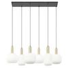 HÄNGLAMPA SCHER - vit/svart, Modern, metall/glas (95/39/120cm)