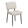 STOL ELIA - beige/svart, Modern, metall/trä (56/85/47cm) - Bessagi Home