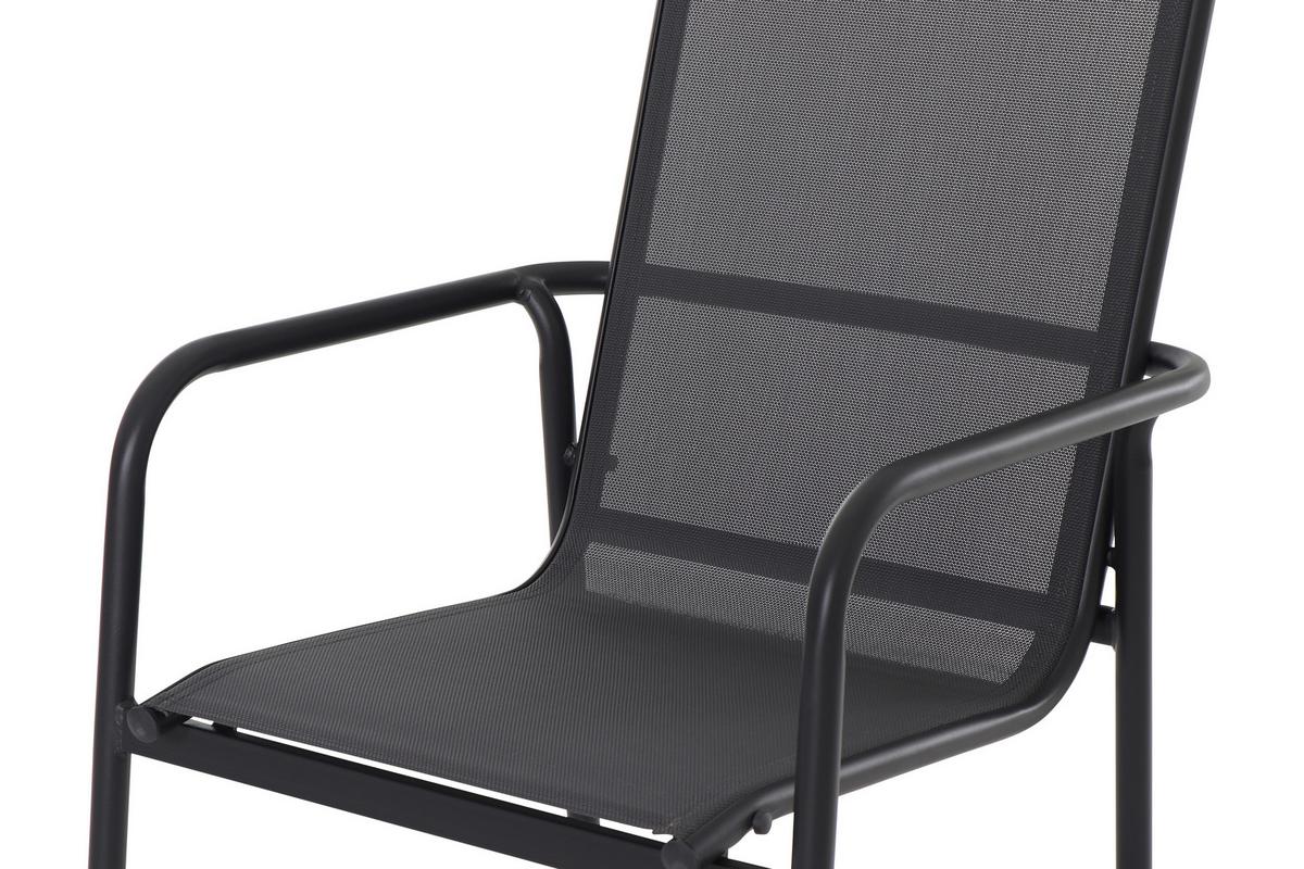 Vrtna Garnitura Torino, Siva, 7-Delno - siva, Moderno, kovina/steklo (150/74/90cm) - Beldano