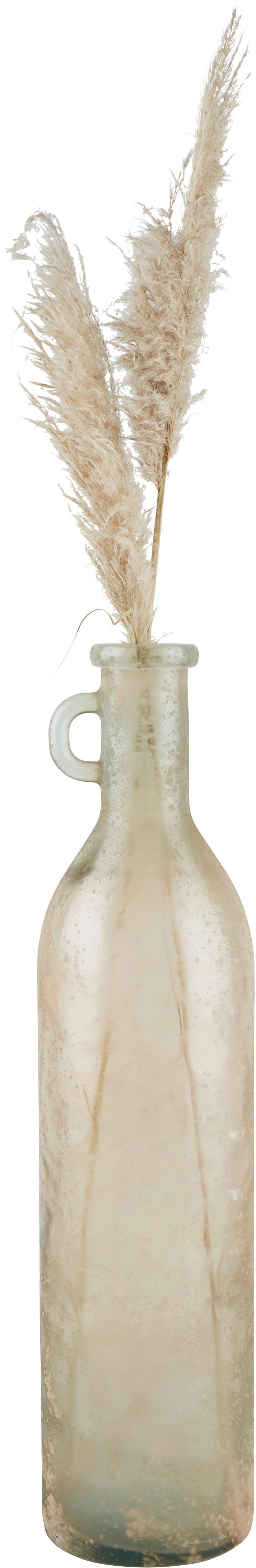 Vaza Botellon - bež, steklo (18/75cm) - Premium Living