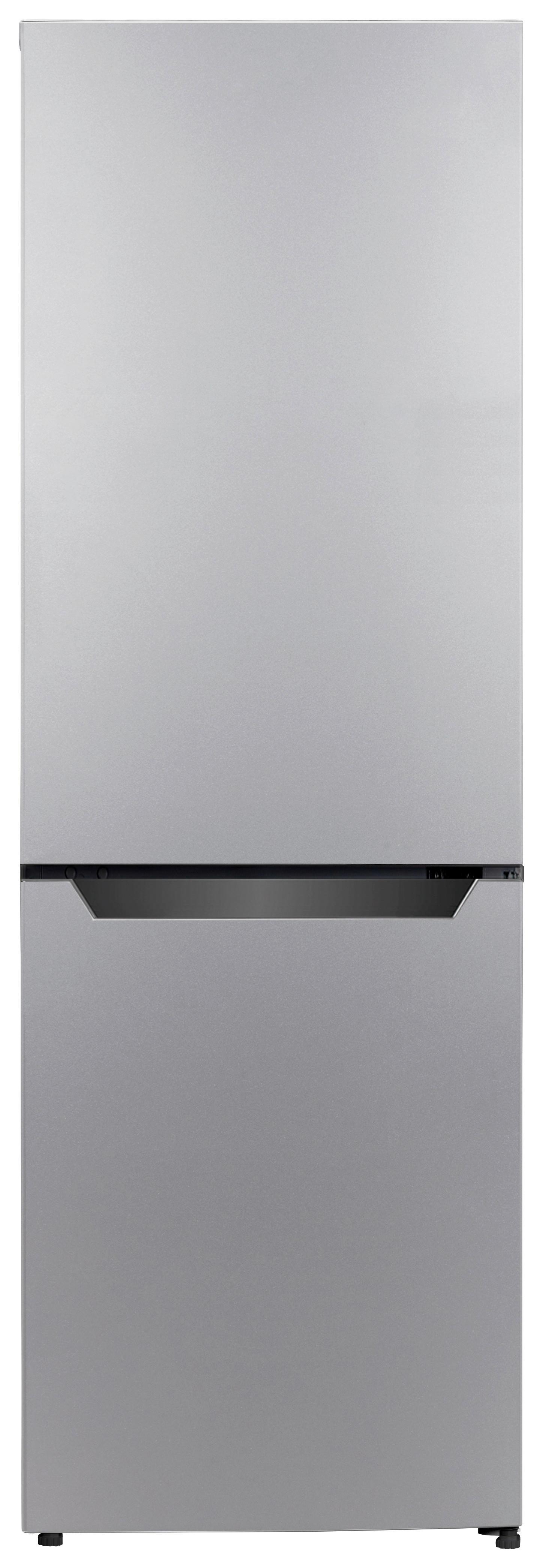 Kühl-Gefrier-Kombination Respekta Savo KG144SI Silber - Silberfarben, Basics, Glas/Kunststoff (47,4/144/49,5cm) - Respekta