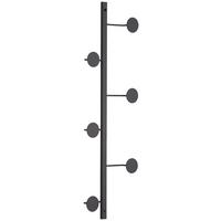 LISTWA Z WIESZAKAMI MILO - czarny, Trend, metal (20/70/6cm) - Landscape