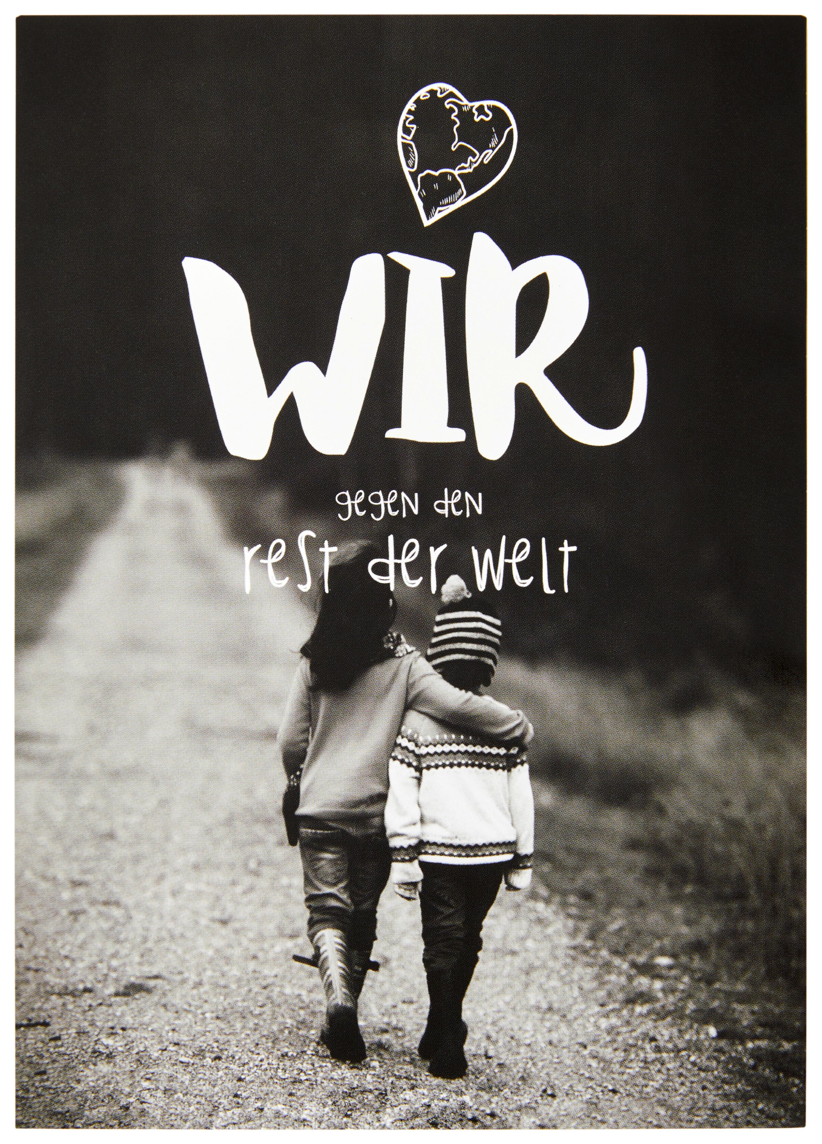 Postkarte Statements in Schwarz - Multicolor, Papier (10,5/14,8cm) - VS Visual Statements