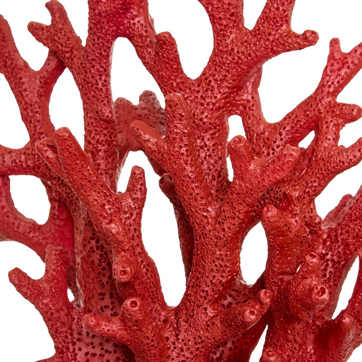 Coral decorativ Ocea cca. 17x8,5 cm - alb/roșu, Basics, plastic (17/17/8,5cm)