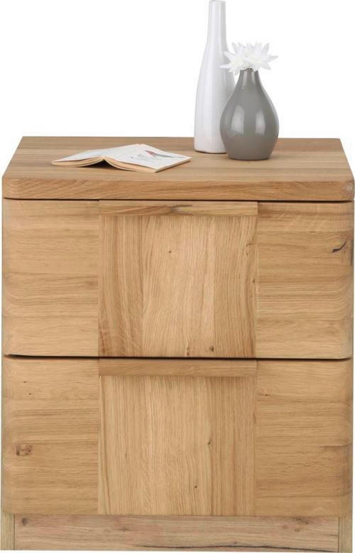 Nachtkästchen in Eichefarben - Eichefarben, KONVENTIONELL, Holz (45/48,5/40cm) - ecoTree