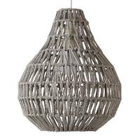 Viseča Svetilka Jade, Ø Ca. 30 Cm, 60 W - siva, Romantika, naravni materiali (30/147cm) - Modern Living