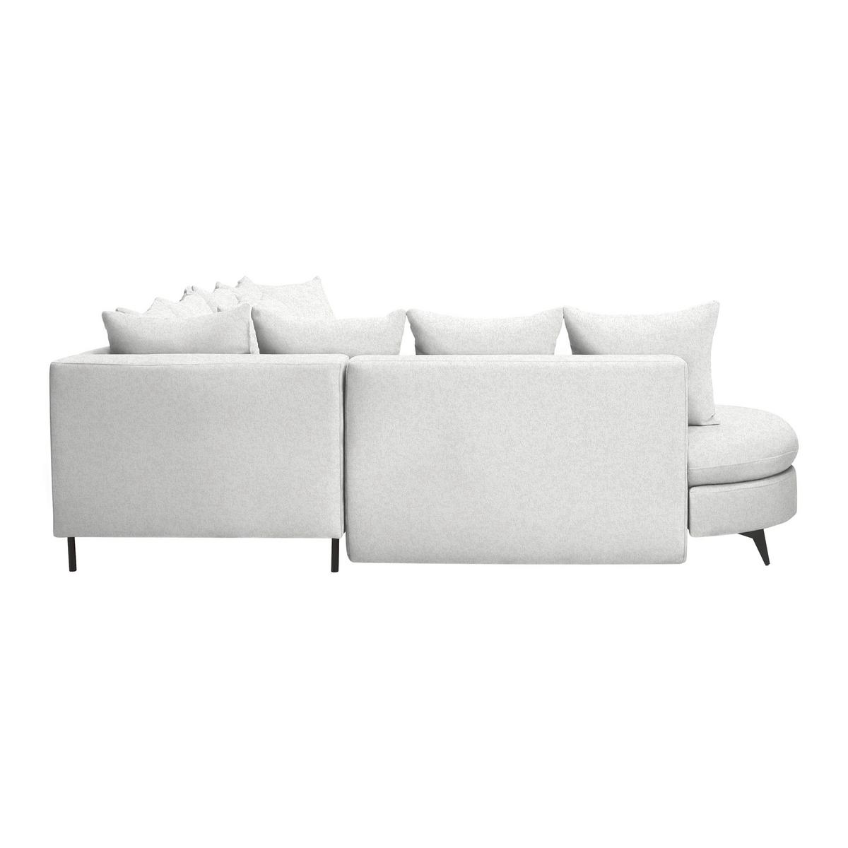 Ecksofa Axel Creme - Creme/Schwarz, MODERN, Textil/Metall (250/87/291cm) - Mömax