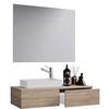 Kopalnica Gudas, Hrast - bela/hrast sonoma, Moderno, leseni material/keramika (85cm) - MID.YOU