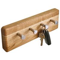 WIESZAK NA KLUCZE KM-0240 - kolor dębowy, Basics, drewno (25/10/5cm)