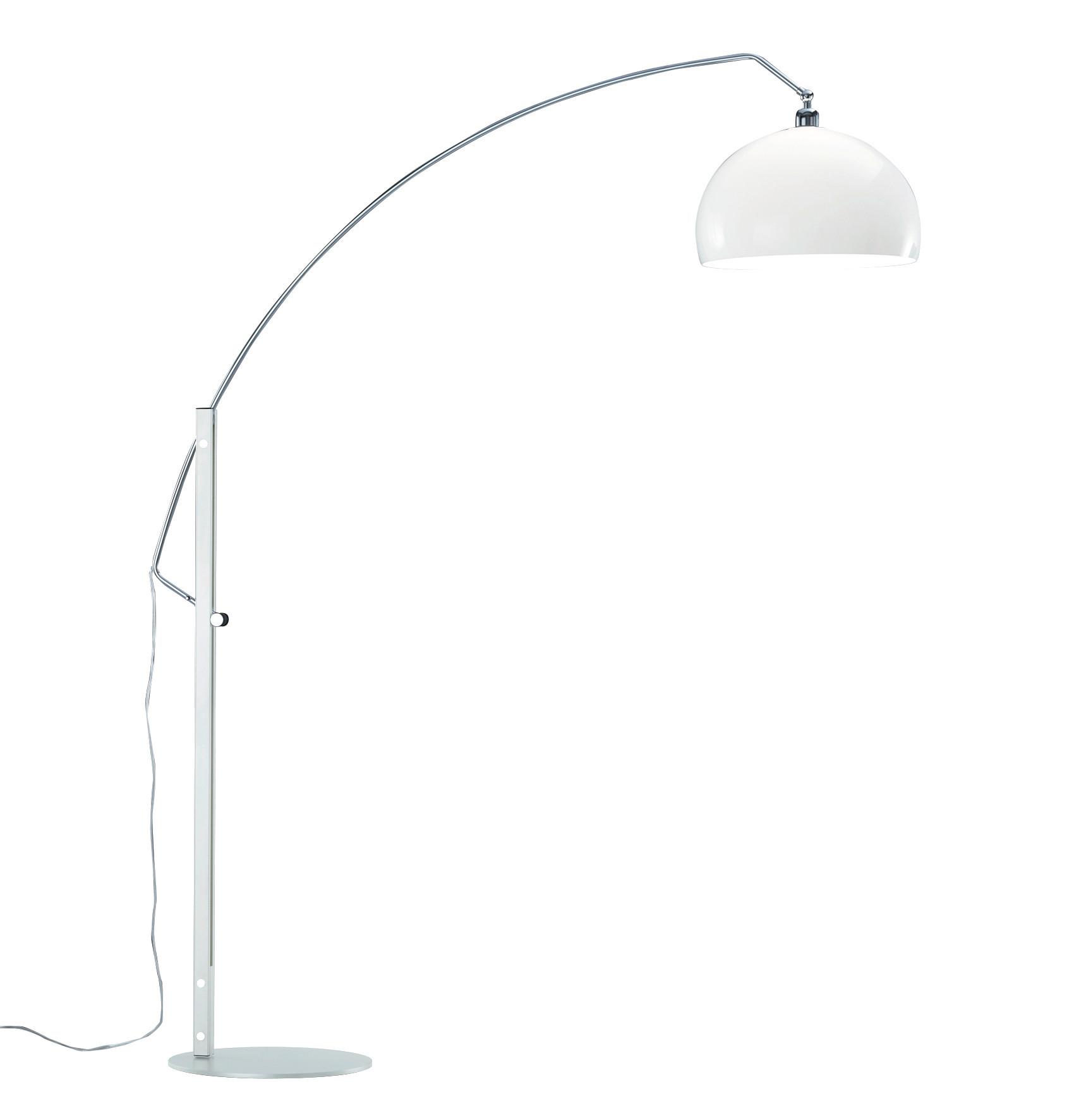 LAMPA ŁUKOWA 17/1240.84/5045 DORO - biały/kolor chromowy, Design, tworzywo sztuczne/metal (170/40/190cm) - Helestra