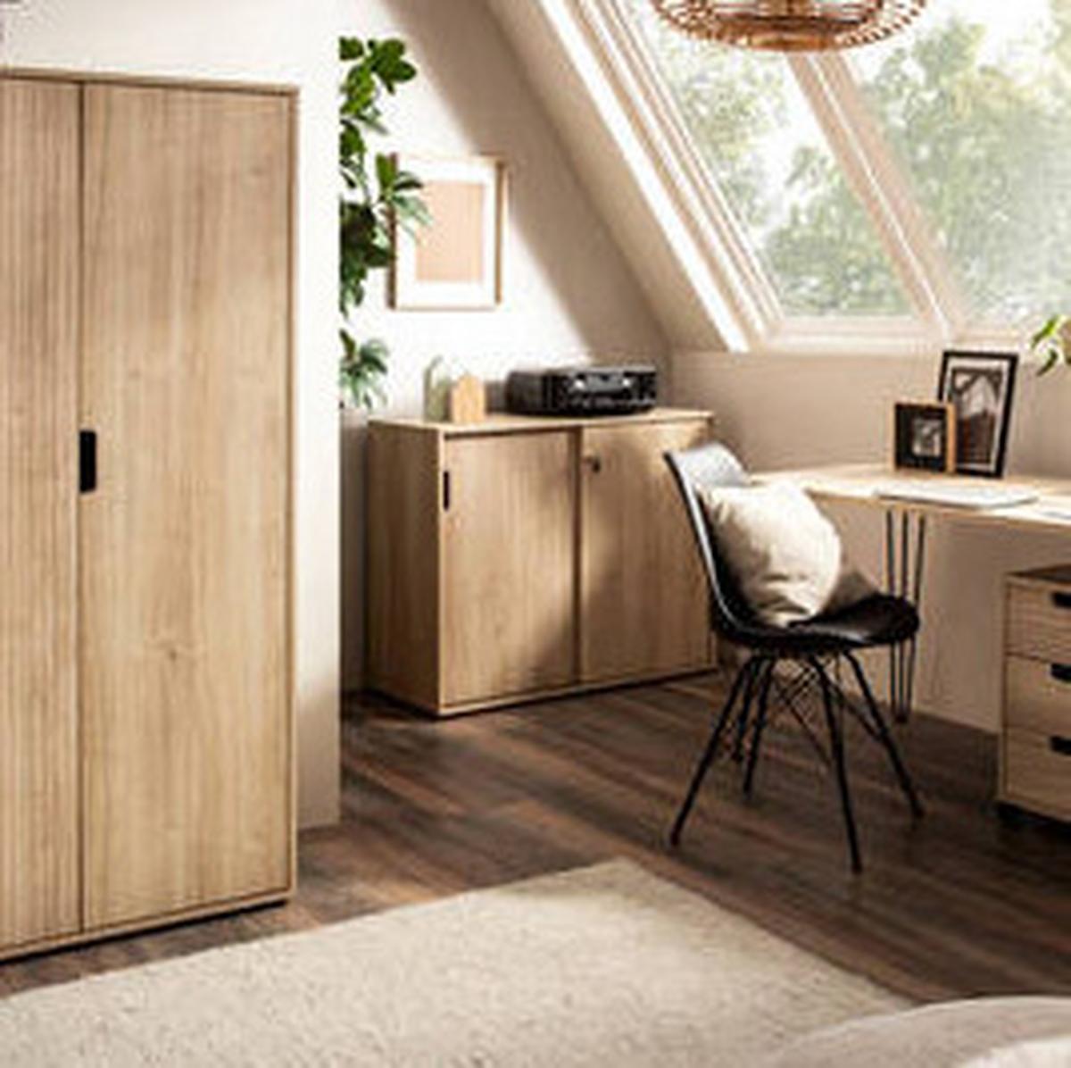 Aktenschrank Emmik Eichefarben - Eichefarben, MODERN, Holzwerkstoff (100,1/83,6/41cm) - MID.YOU