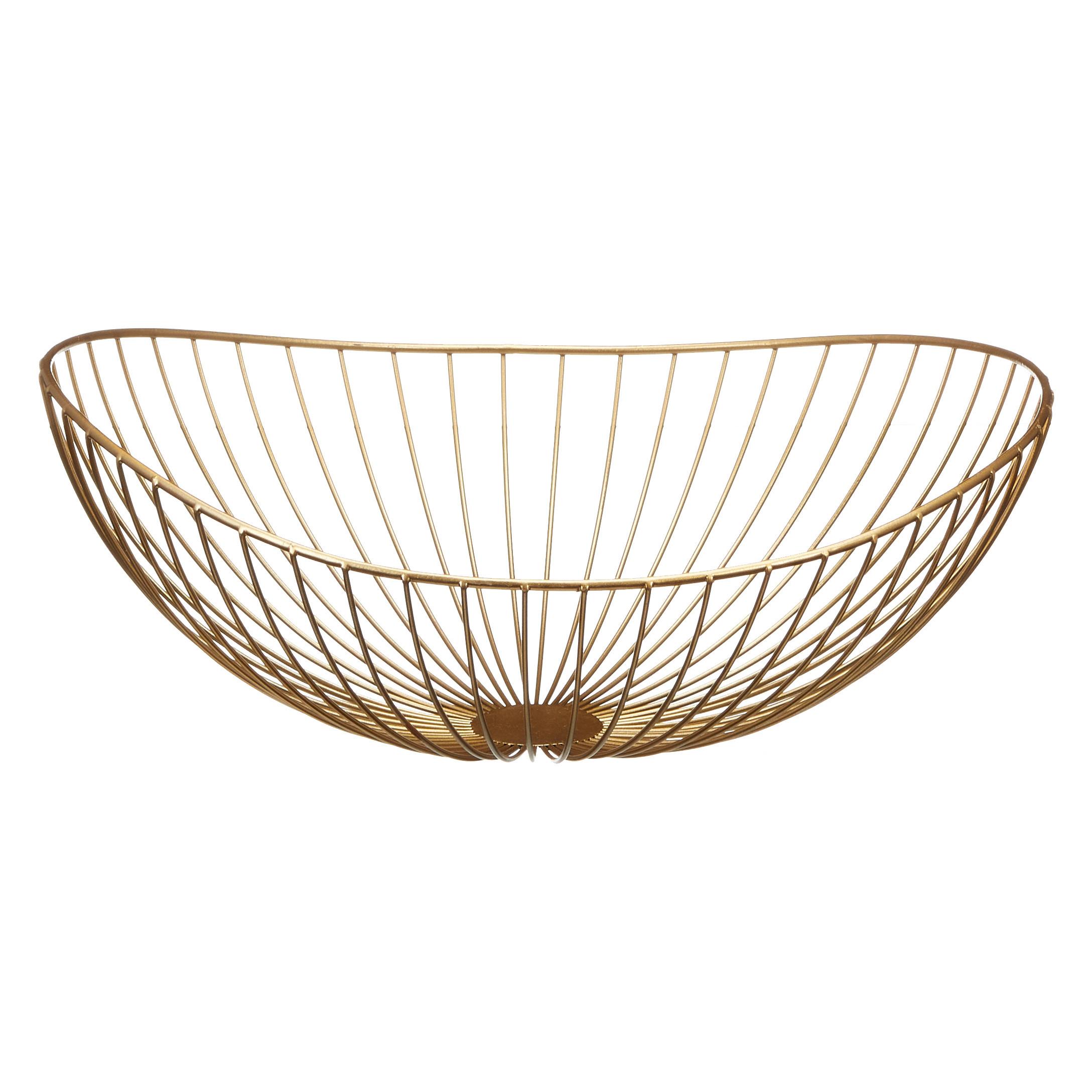 PATERA DEKORACYJNA 44897 - kolor złoty, Basics, metal (38/15/34cm)