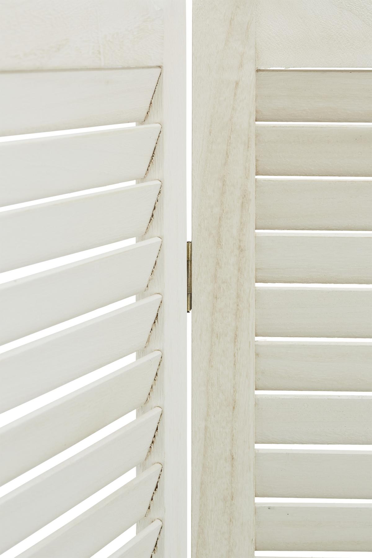 Paravan Laval - bela, Romantika, leseni material/les (120/170/1,8cm) - Mömax