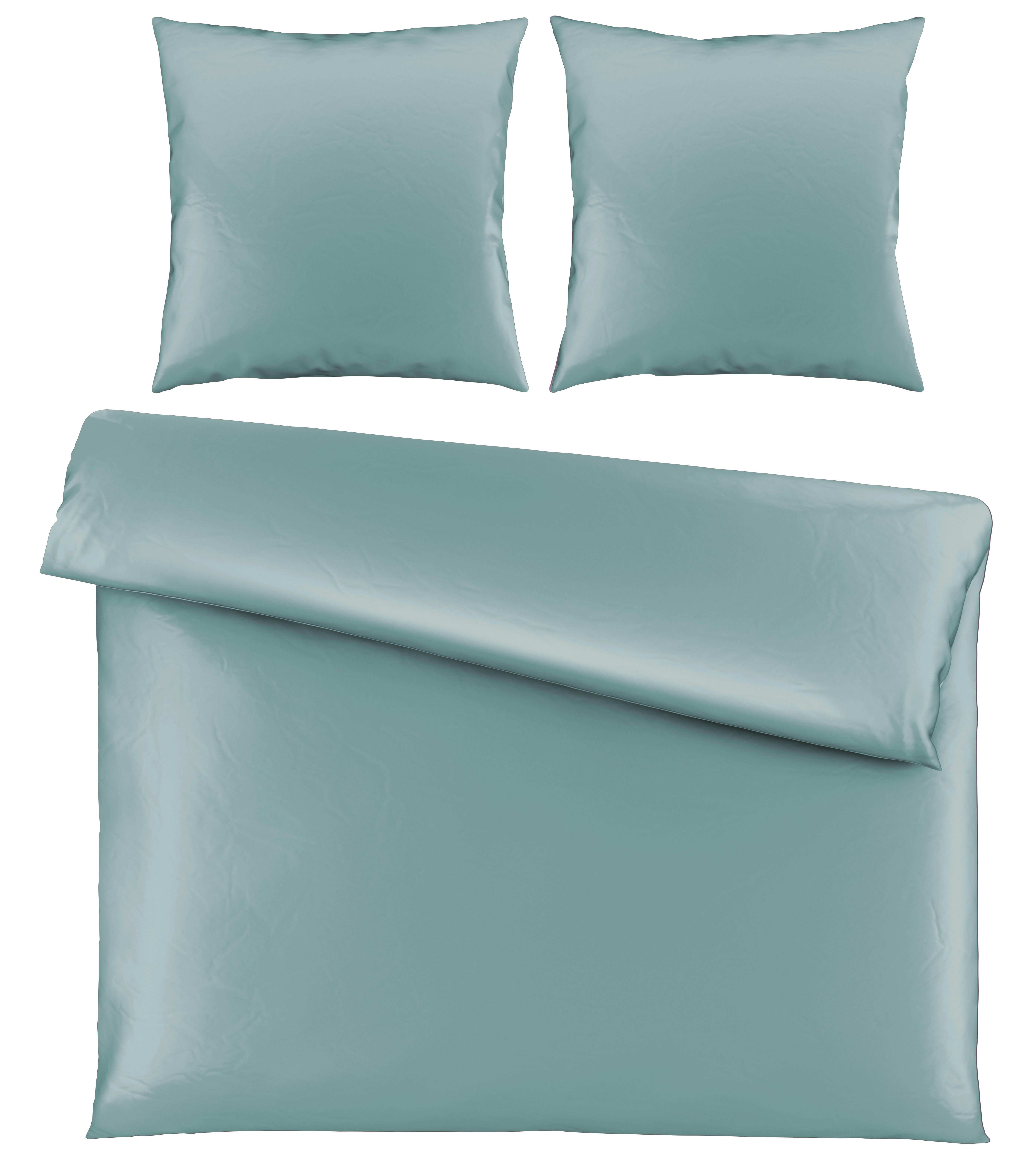 Bettwäsche Victoria XXL Mineralblau ca. 200x200cm - Blau, MODERN, Textil (200/200cm) - Mömax
