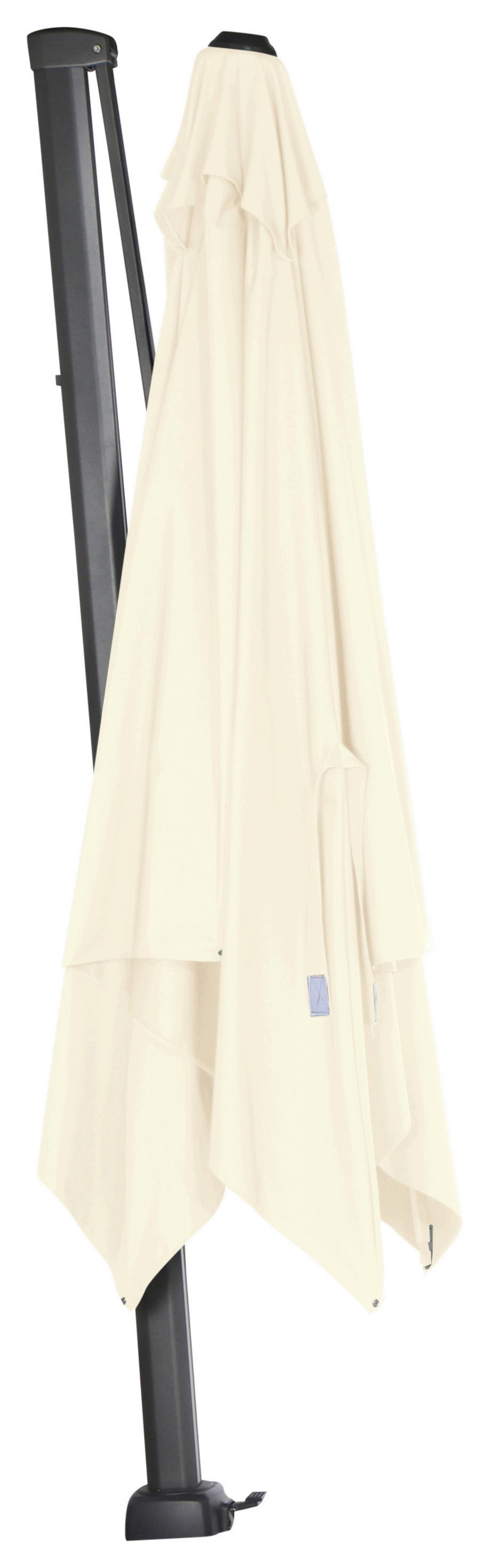 Ampelschirm Sunset N+ B: 300 H: 255 cm Anthrazit/Creme - Anthrazit/Creme, KONVENTIONELL, Textil/Metall (300/300cm) - Siena Garden