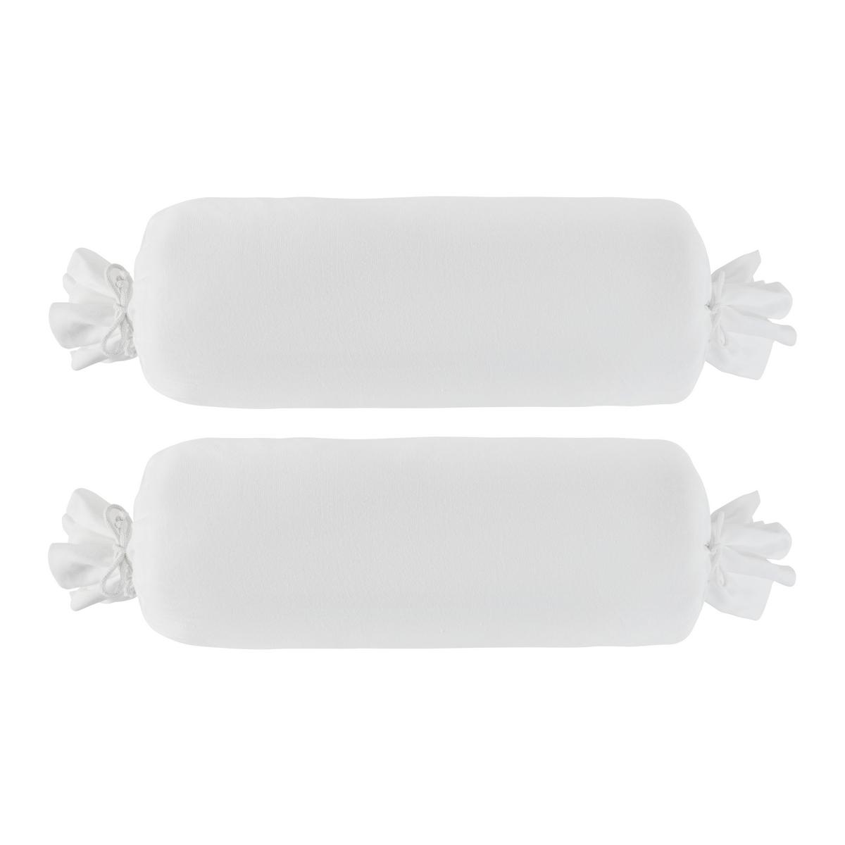 Kissenhülle Basic Weiß, 2 Stück - Weiß, MODERN, Textil (15/40/25cm) - Modern Living