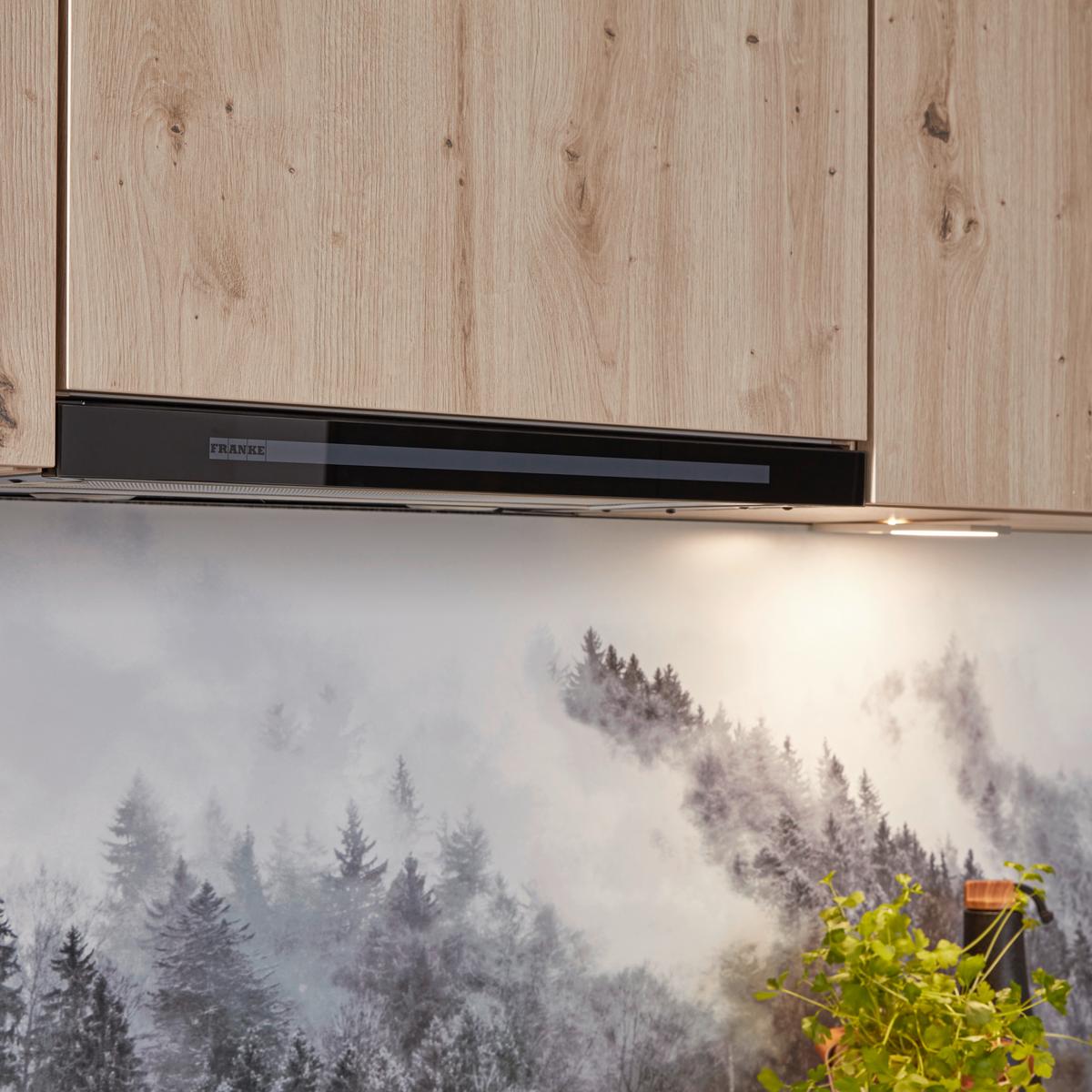 Eckküche IP4050 in Grau/Eichefarben - Eichefarben/Graphitfarben, MODERN, Holzwerkstoff/Metall (188,2/306,6cm) - Impuls