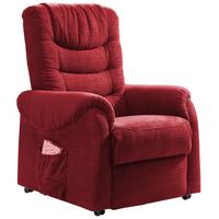 Fernsehsessel Nino Rot Nylon/Struktur - Dunkelgrün/Rot, Design, Kunststoff/Textil (76/106/94cm) - Livetastic