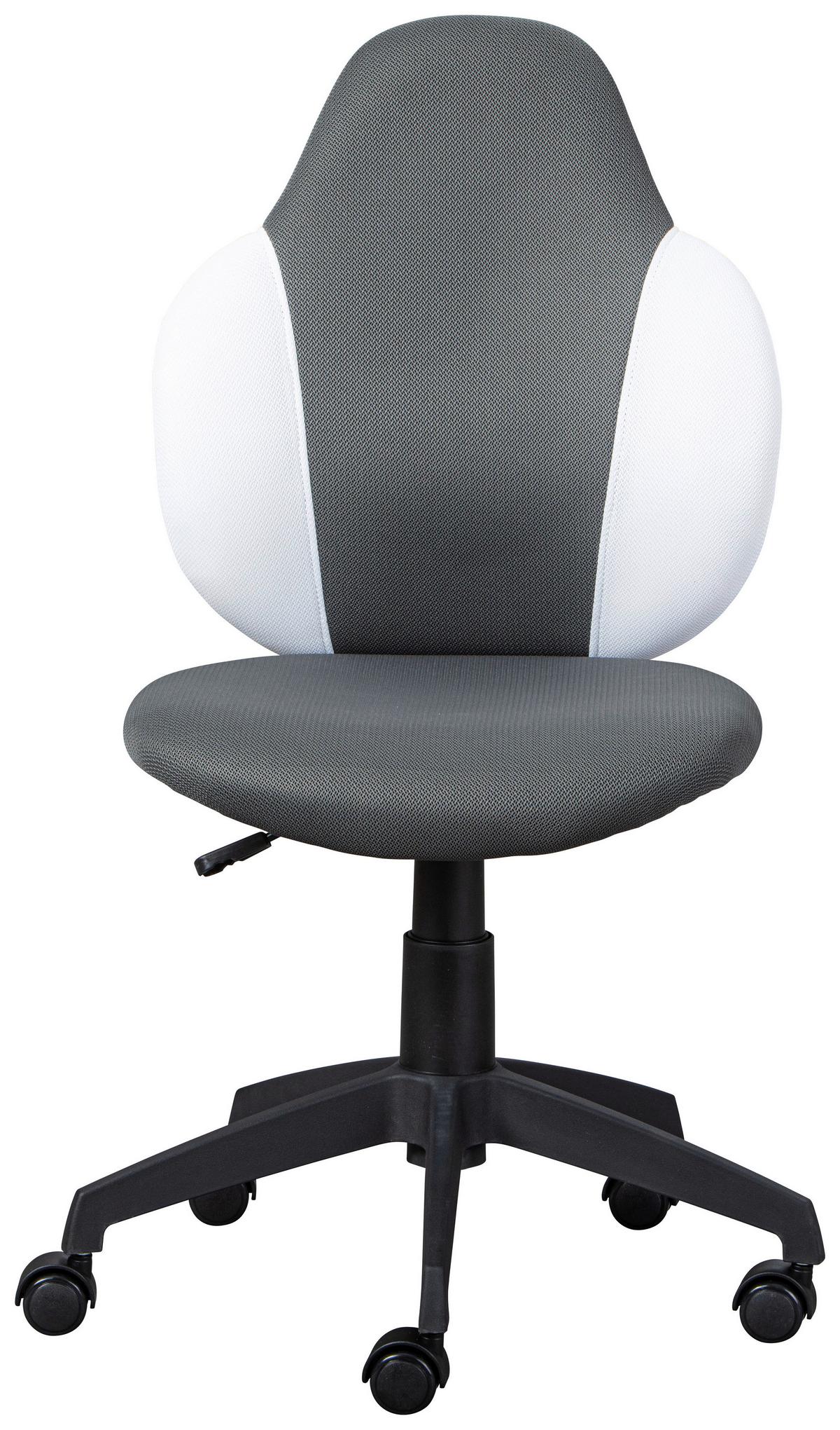 Jungenddrehstuhl Jessi Dunkelgrau - Dunkelgrau/Schwarz, Basics, Kunststoff (52/94(103)/56cm) - MID.YOU