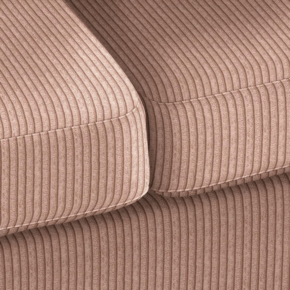 2-Sitzer-Sofa Devado Altrosa Cord - Altrosa/Naturfarben, Holz/Textil (190/70-85/95cm) - Mömax