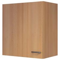 Küchenoberschrank in Buchefarbe 'Nano' - Edelstahlfarben/Buchefarben, MODERN, Holzwerkstoff/Kunststoff (50/54/32cm) - FlexWell