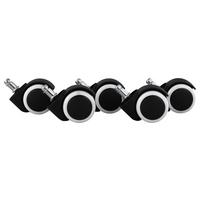 Kolesce Za Vrtljivi Stol Spm1.912 - črna/bela, Basics, umetna masa (5cm) - MID.YOU