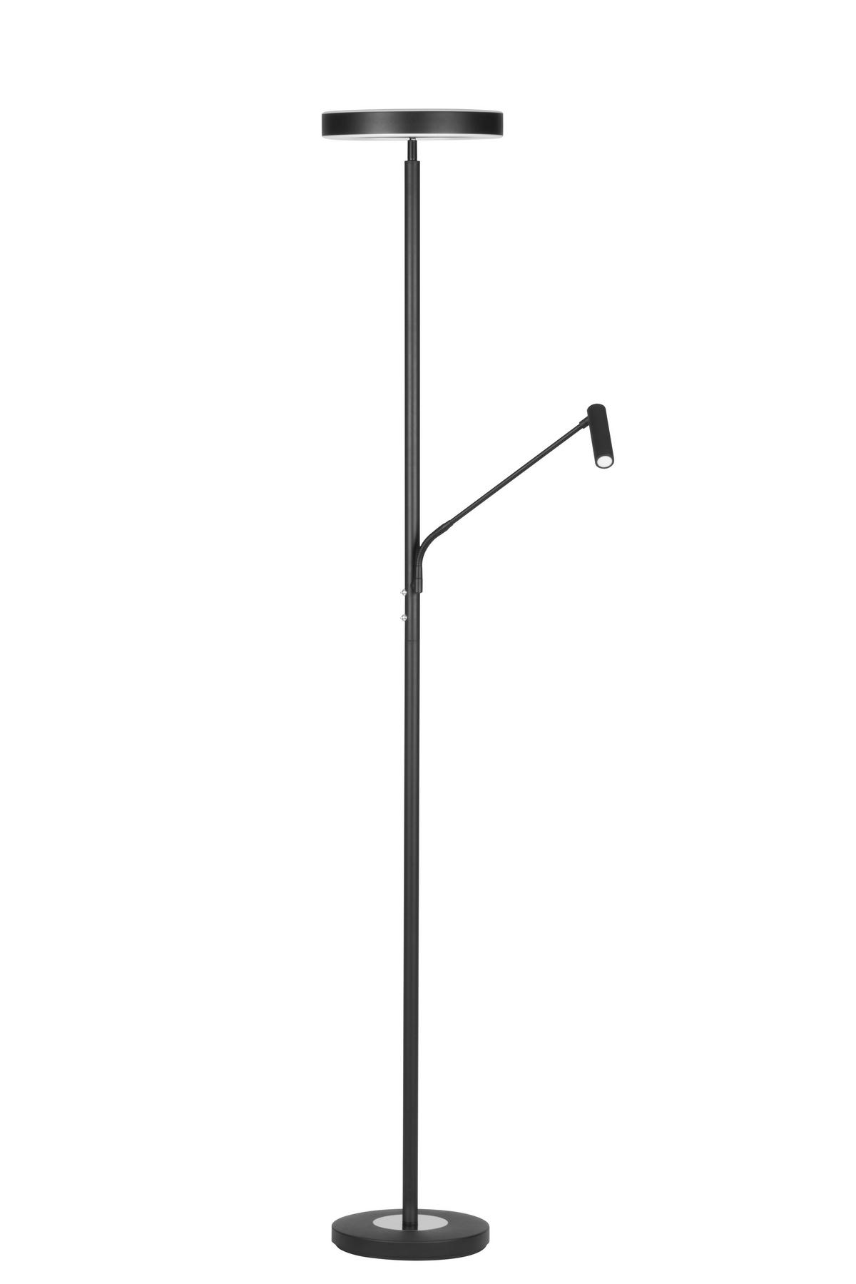 LAMPA LED OŚWIETLAJĄCA SUFIT WORTHING *SBN* - czarny/biały, Design, tworzywo sztuczne/metal (28/180cm) - Novel