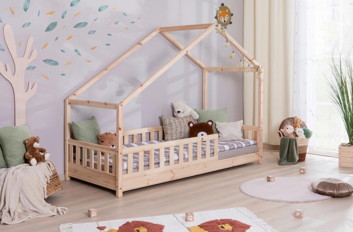Hausbett Lou ca. 100x200 cm Holz - Naturfarben, MODERN, Holz (100/200cm) - MID.YOU