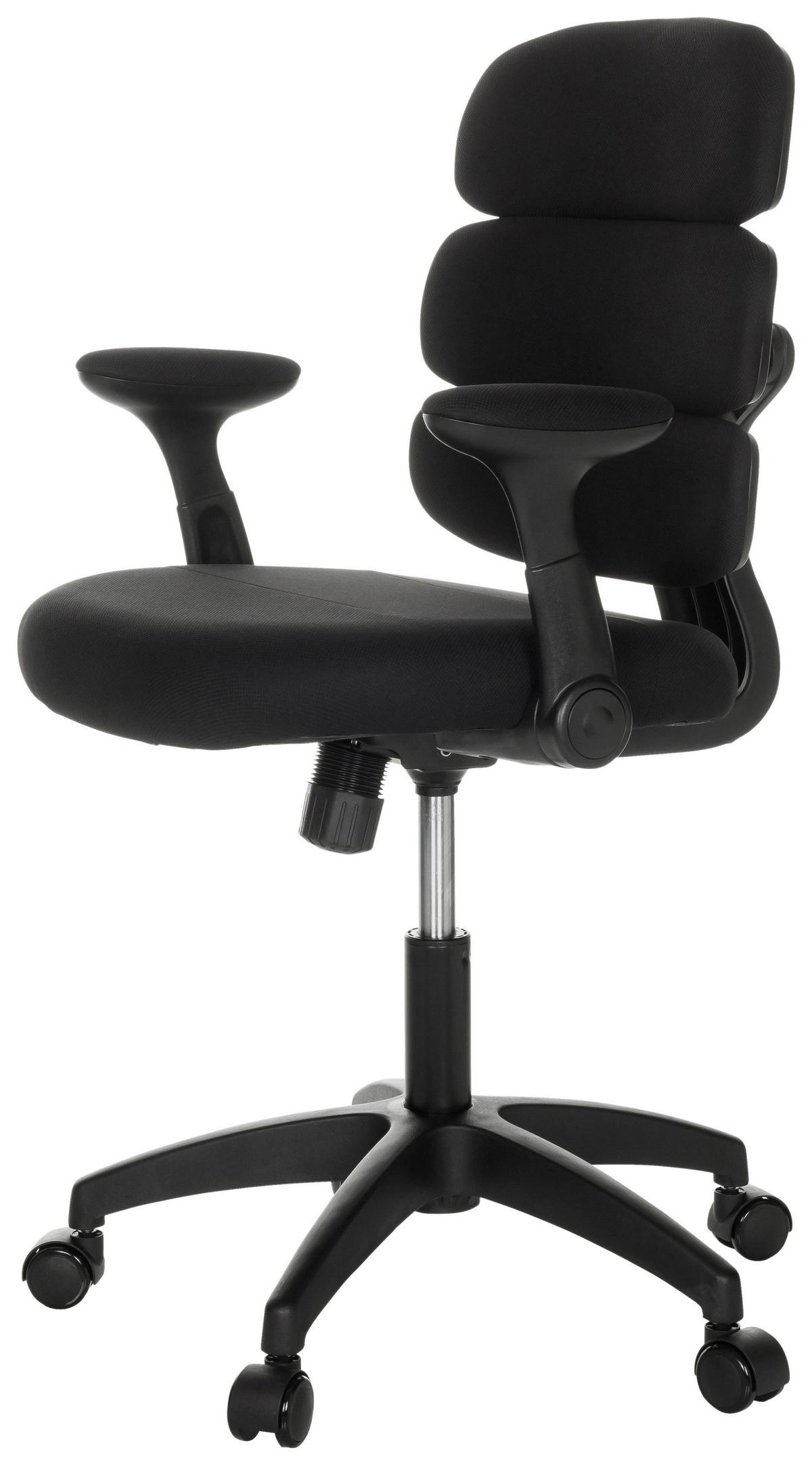 Mladinski Vrtljivi Stol Kid Ergolino B, Črna - črna, Basics, umetna masa/tekstil (62/86-97/62cm) - MID.YOU