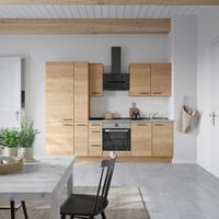 Küchenleerblock Structura High o. Geräte Eiche - Schieferfarben/Eichefarben, MODERN, Holzwerkstoff/Metall (270cm) - Nobilia