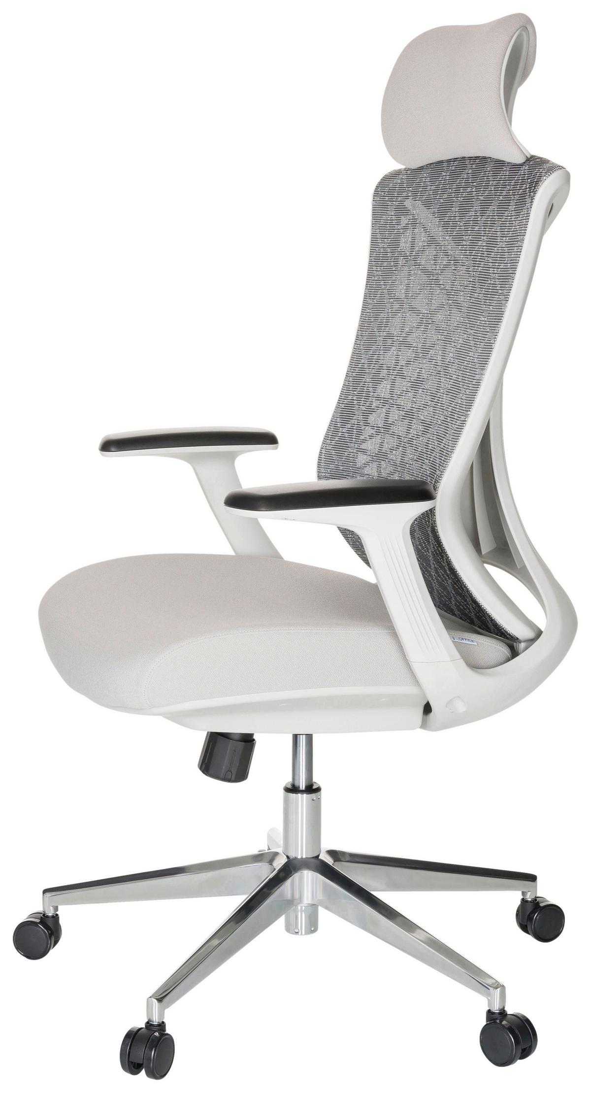 Pisarniški Stol Faleo W, Siva - srebrne barve/svetlo siva, Basics, kovina/umetna masa (67/115/69cm) - MID.YOU